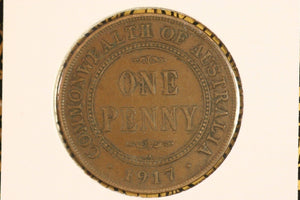 1917 - Australia Penny - F