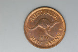 1959 - Australia Halfpenny - aUNC+ / Tiny Spots of Verdigris