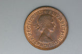 1959 - Australia Halfpenny - aUNC+ / Tiny Spots of Verdigris