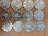 2021 - Australia - 50 Cent Coins * 20 - Coat of Arms - Bulk - aUNC