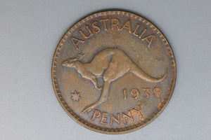 1938 - Australia Halfpenny - aUNC / Problem Coin