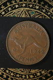 1942 - Y. - Australia Penny - Pealing Error on Star - F