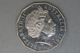 2003 - Australia - 50 Cent Coin - Volunteers - Obverse Legend Doubled - gEF