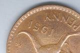 1951 - M - Australia Penny - '95' Doubled - UNC / Tiny Spots of Verdigris