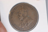 1923 - Australian Penny - Diecracks 'IMP' to 'BRI' - VG / Problem Coin