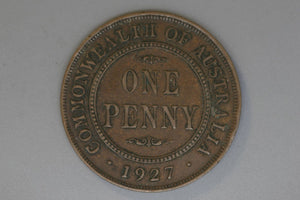 1927 - L - Australian Penny - VF / Grotty