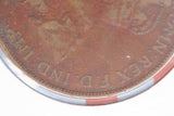 1924 - L - Australian Penny - Diecracks on Obverse - Problem Coin