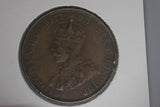 1936 - Australian Penny - Pealing Error -  aEF / Corrosion Rim Bump