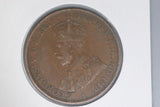 1924 - L - Australian Penny - aF - Diecracks 'F D IND'