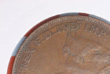 1924 - L - Australian Penny - aF - Diecracks 'F D IND'