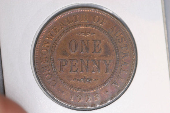 1923 - Australian Penny - gF / Cleaned