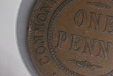 1928 - Australia Penny - Open '2' '8' 'O' 'O' 'D' & Dot before PENNY (R7) - F