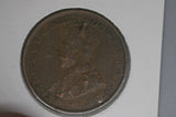 1928  - Australian Penny - aF - Open 2, 8, Dot at Nose & Diecrack Obverse - (R7)