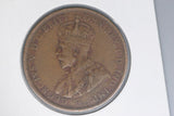 1924 - L - Australian Penny - Diecracks Obverse & Date - Problem Coin