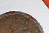 1924 - L - Australian Penny - Diecracks Obverse & Date - Problem Coin