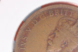 1924 - L - Australian Penny - Diecracks Obverse & Date - Problem Coin