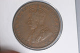 1924 - L - Australian Penny - Diecracks 'ONWE' & 'STRALIA' - VG