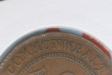 1924 - L - Australian Penny - Diecracks 'ONWE' & 'STRALIA' - VG