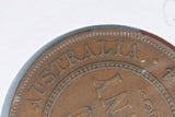 1924 - L - Australian Penny - Diecracks 'ONWE' & 'STRALIA' - VG