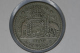 1947 - Australia Florin - VG - 50% Silver