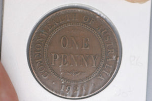 1921 - I - Australian Penny - Dots After 'O' and before '1' (R6) - F