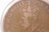 1922 - I - Australia Penny - Indian Obverse - Diecrack 'REX IND' - VF / Verdigri