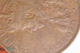 1928 - Australian Penny - Open '2' '8' & 'O' - EF / Cleaned / Verdigris