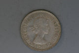 1959 - Australia Sixpence - VG - 50% Silver