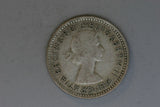 1959 - Australia Sixpence - VG - 50% Silver