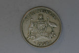 1958 - Australia Sixpence - VG - 50% Silver