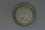 1958 - Australia Sixpence - VG - 50% Silver