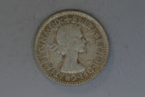 1958 - Australia Sixpence - VG - 50% Silver