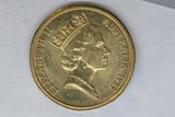 1985 - Australian 1 Dollar Coin - $1 - Mob of Roos - aUNC