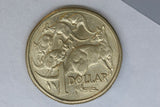 1985 - Australian 1 Dollar Coin - $1 - Mob of Roos - aUNC