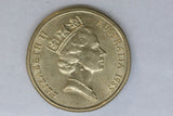 1985 - Australian 1 Dollar Coin - $1 - Mob of Roos - aUNC