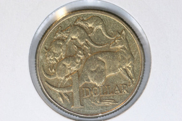 1994 - Australia 1 Dollar Coin - Mob of Roos  - gEF