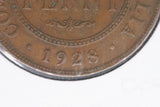 1928 - Australian Penny - Open '2' '8' 'O' 'U' & 'D' - VF