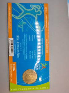 2006 - 'M' mm - Commonwealth Games - RAM on Card - 1 Dollar Coin - chUNC