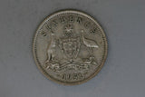 1951 - PL - Australia Sixpence - VG - 50% Silver