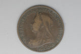 1895 - Half Penny - UK - Great Britain - gF