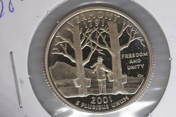 2001 - S  - USA State Quarter - Vermont - Proof