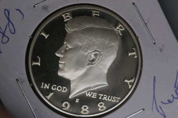 1988 - S - Half Dollar Coin - USA - Kennedy - Proof