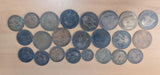 Farthing, Half Penny & Pennies - 22 Coins - UK - Great Britain - KGV - VG to F