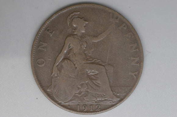 1912 - H - Penny - UK - Great Britain - aF