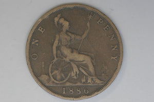 1886 - Penny - UK - Great Britain - aVF