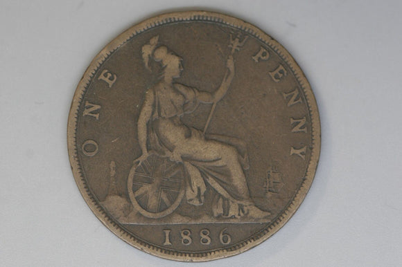 1886 - Penny - UK - Great Britain - aVF