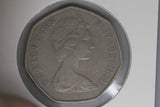 1969 - UK - Great Britain - Fifty Pence Coin - F