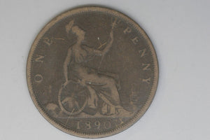 1890 - Penny - UK - Great Britain - F