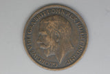 1917 - Farthing - UK - Great Britain - EF