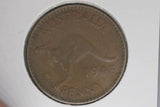 1943 - Y. - Australia Penny - Diecracks Rim to Star & Rim to Date - F